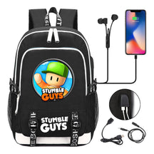 Printed Student Backpack Usb Men's And Women's Leisure Backpack