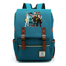 Anime My Heroes Academy Printed Youth Student Backpack Men's And Women's Leisure Belt Buckle Classic Backpack
