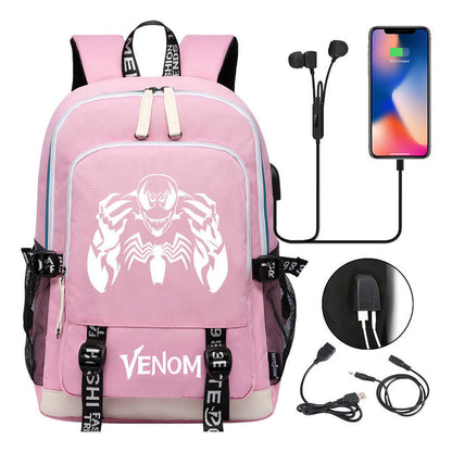 Youth Student Backpack Usb Men's And Women's Leisure Backpack