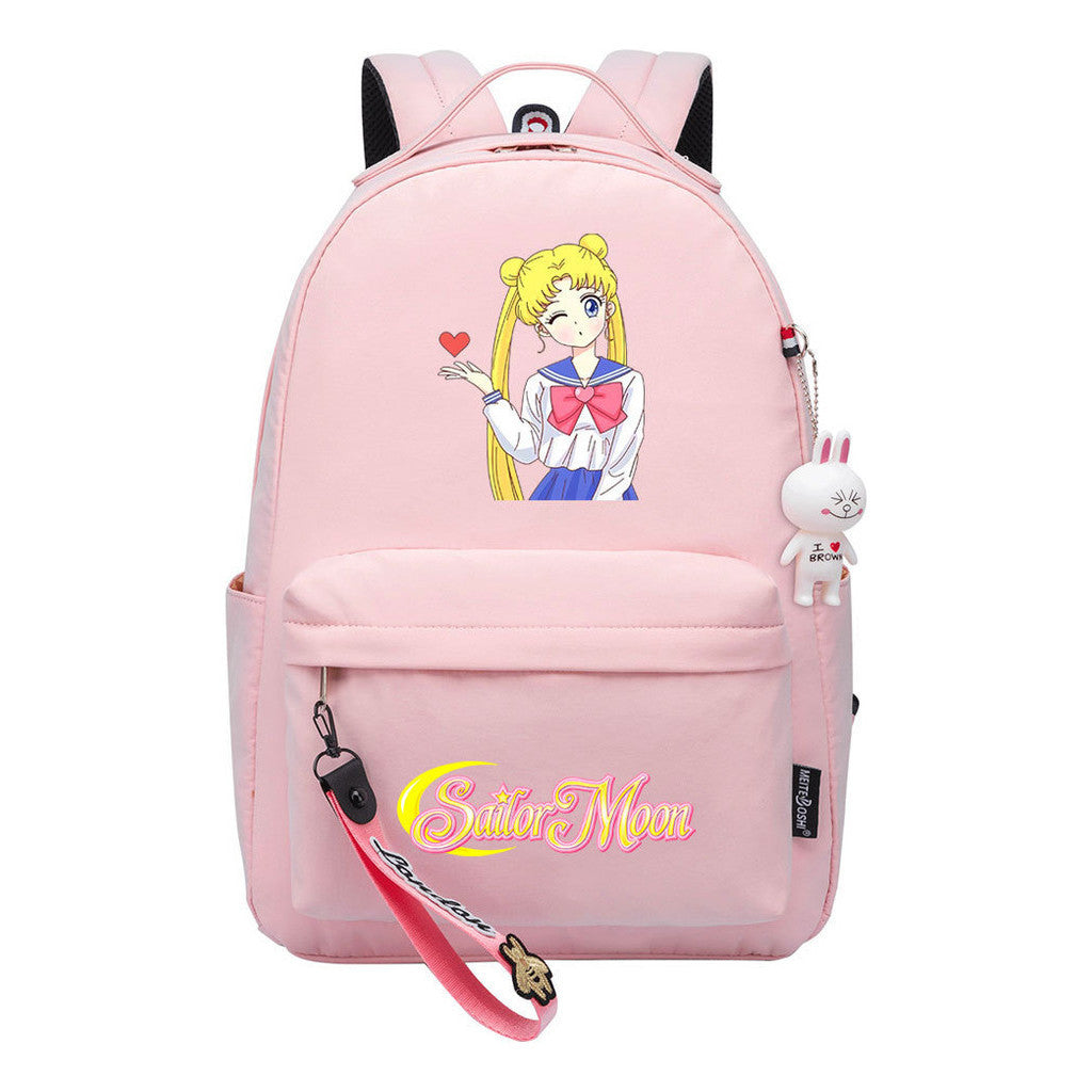 Beautiful Girl Warrior Printed Youth Student School Bag Men's And Women's Leisure Bag Women's Backpack