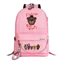 Toy Bear Game Usb Youth Student Backpack For Men And Women Leisure Travel Backpack