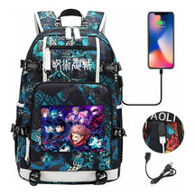 Printed Usb Youth Student Backpack Men And Women's Leisure Large Capacity Travel Backpack