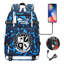 Printed Usb Large Capacity Youth Student Backpack For Men And Women's Leisure Travel Backpack