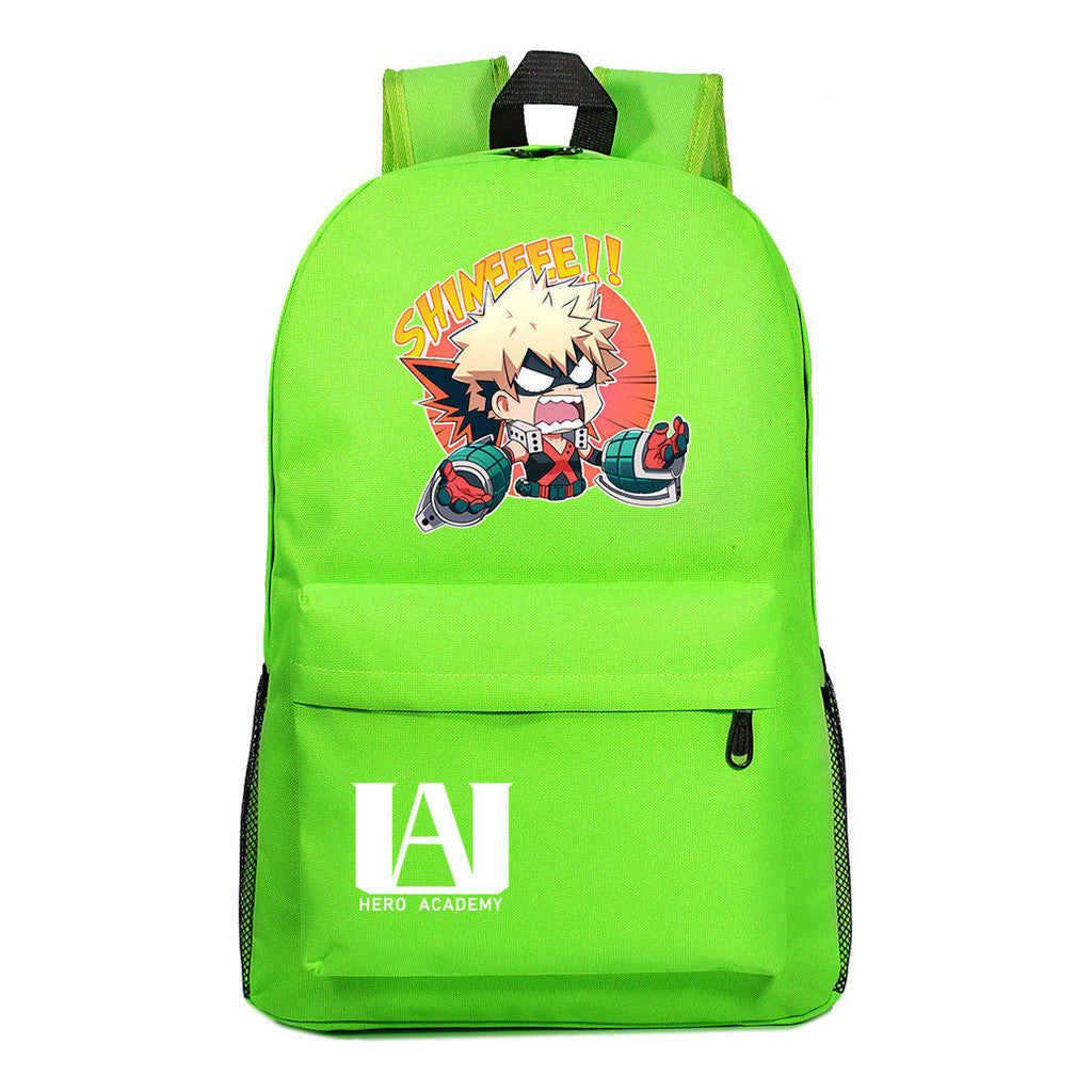 Cartoon Fashion Anime My Hero Academy Printed Youth Student Backpack Men's And Women's Leisure Backpack
