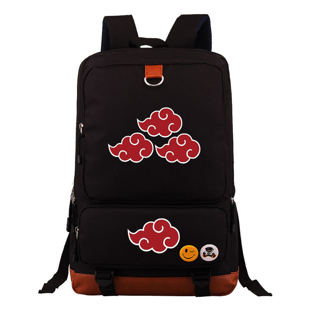 Cartoon Naruto Uchibo Youth Student School Bag Large Capacity Travel Bag Men's And Women's Backpack