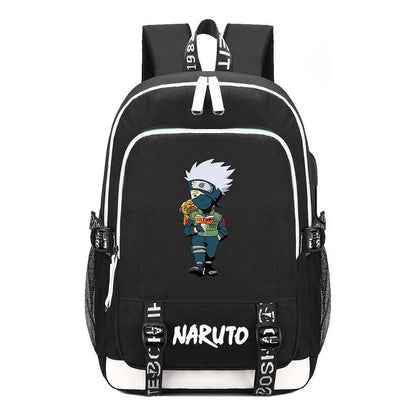 Naruto Student Backpack Usb Men's And Women's Casual Backpack