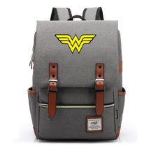 Anime Wonder Woman Printed Youth Student School Bag Men's And Women's Leisure Belt Buckle Backpack
