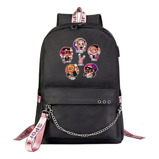 Usb Youth Student Backpack For Boys And Girls Leisure Travel Backpack