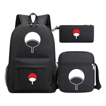 Anime Naruto Starry Sky Youth School Bag Three Piece Set For Men And Women Backpack Set