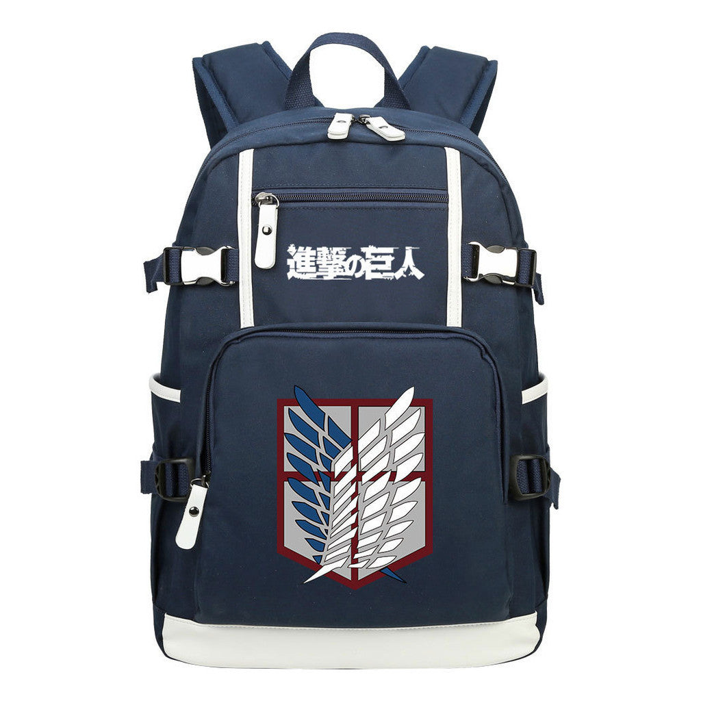 Giant Wings Of Anime Attack, Youth Student School Bag, Men's And Women's Backpack, Leisure Travel Backpack