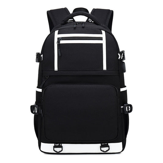 Cartoon Usb Youth Student School Bag Men's And Women's Backpack Leisure Travel Bag