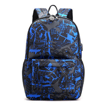 Usb Password Lock Youth Student Backpack Three Piece Set For Men And Women's Backpack Set