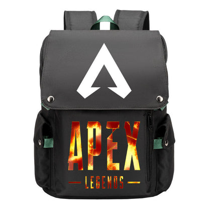 Apex Hero Print Usb Charging Head Youth School Bag Casual Backpack