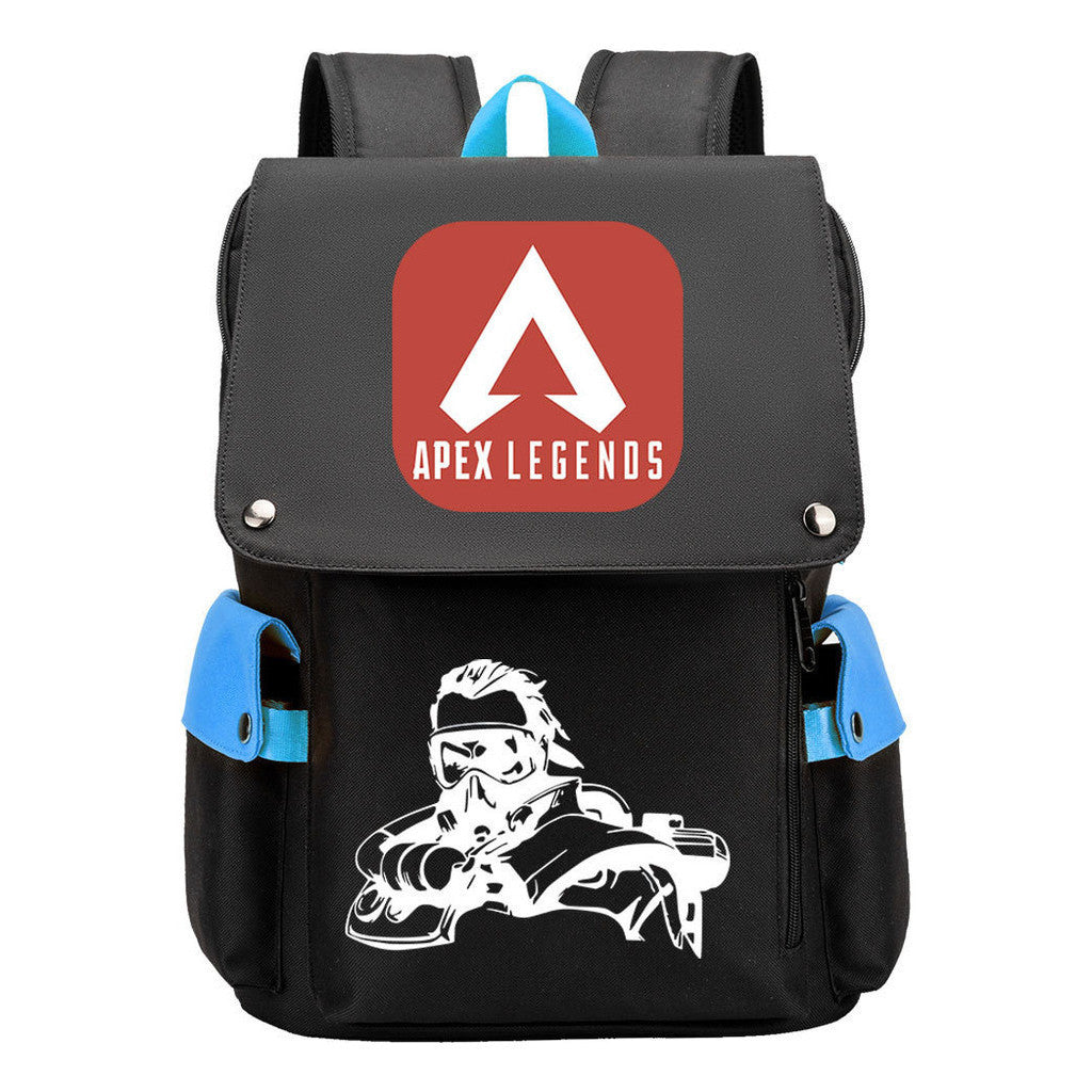 Apex Hero Print Usb Charging Head Youth School Bag Casual Backpack