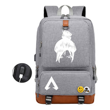 Apex Hero Print Usb Student Backpack For Leisure Travel Backpack