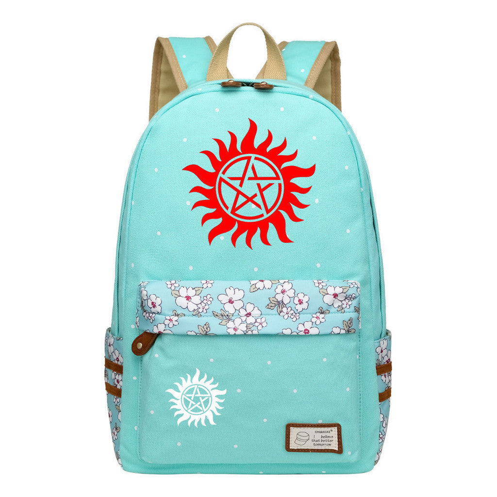 Evil Power Printed Student School Bag Fashion Casual Backpack