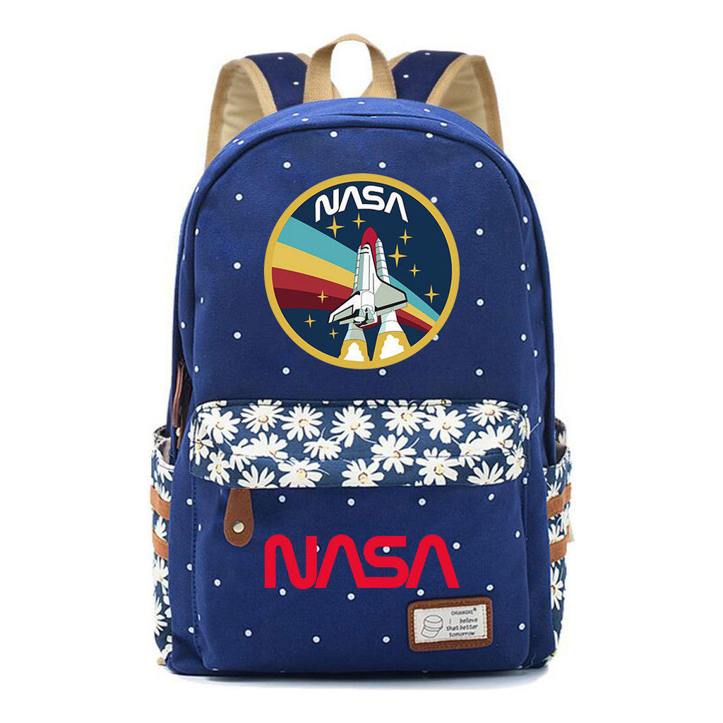 Fashionable Printed Student Backpack From Nasa, Casual Backpack