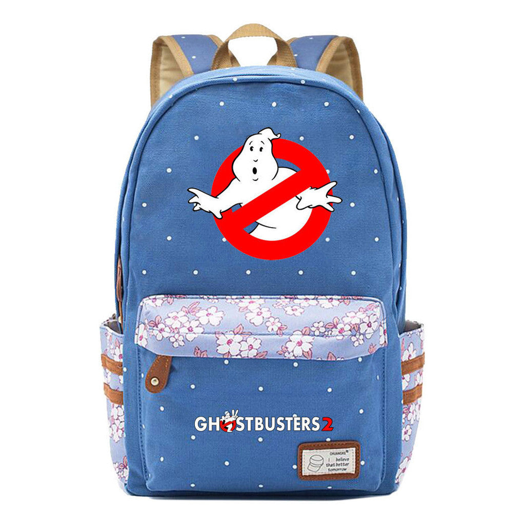 Devil Print Teenage Girl Backpack, Fashionable And Casual Backpack