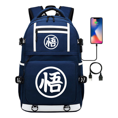 Usb Student Backpack Men's And Women's Backpack Leisure Travel Bag