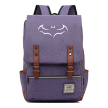 Superhero Batman Print Youth Student Backpack Casual Belt Buckle Classic Backpack