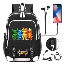 Printed Youth Student Backpack Usb Casual Backpack