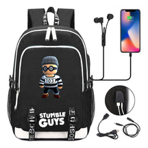 Printed Student Backpack Usb Men's And Women's Leisure Backpack
