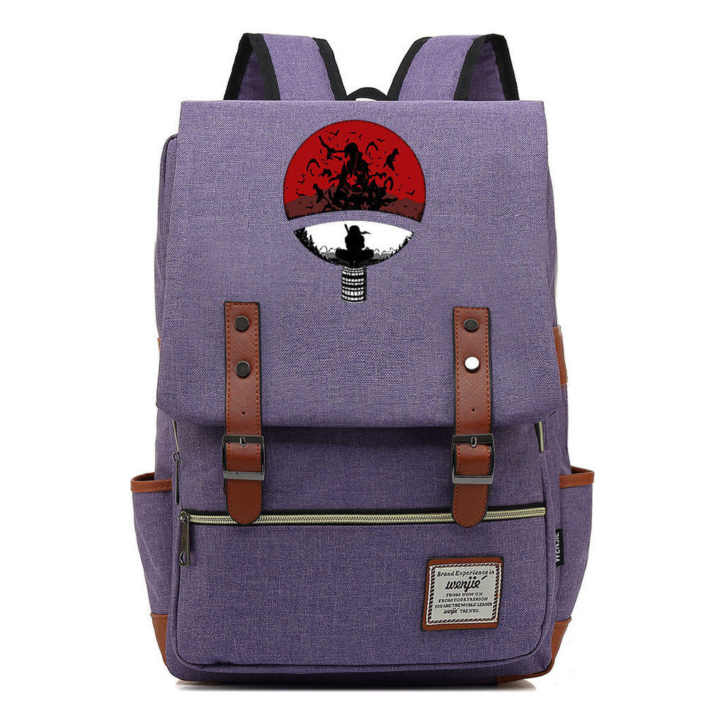 Naruto Printed Schoolbag Leisure Belt Buckle Classic Backpack Young Students
