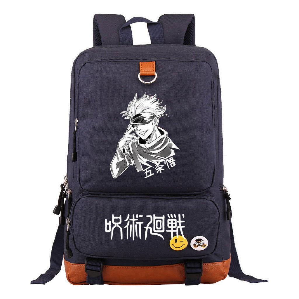 Cartoon Spell Back To War Schoolbags For Young Students And Backpacks For Men And Women.