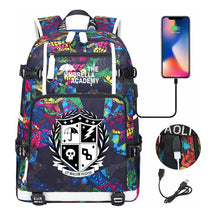 Printed Usb Large Capacity Youth Student Backpack For Men And Women's Leisure Travel Backpack