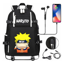 Naruto Usb Large Capacity Youth Student Backpack For Leisure Travel Backpack