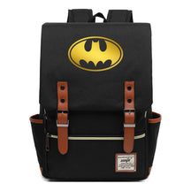 Golden Hero Batman Printed Youth Student School Bag Casual Belt Buckle Classic Backpack
