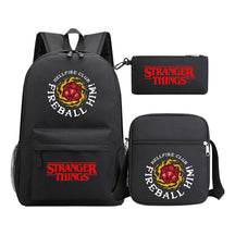 Strange Story Starry Sky Printed Youth Student Backpack 3-piece Set For Men And Women, Backpack Set