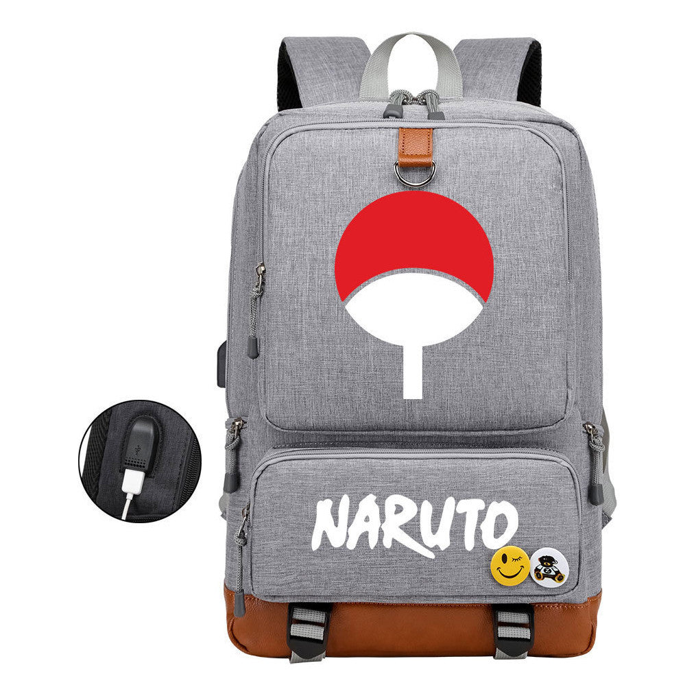 Printed Usb Youth Student Backpack For Men And Women's Leisure Travel Backpack