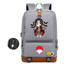 Naruto Print Usb Youth Student Backpack Leisure Travel Backpack