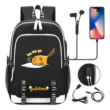 Comic Egg Yolk Lazy Egg Teenage Student Backpack Usb Boys And Girls Casual Backpack