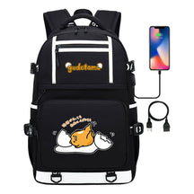 Cartoon Cartoon Lazy Egg Usb Student Backpack Backpack Leisure Travel Bag
