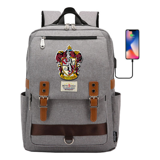 Usb Magnetic Buckle Student Backpack For Men And Women, Youth Leisure Backpack