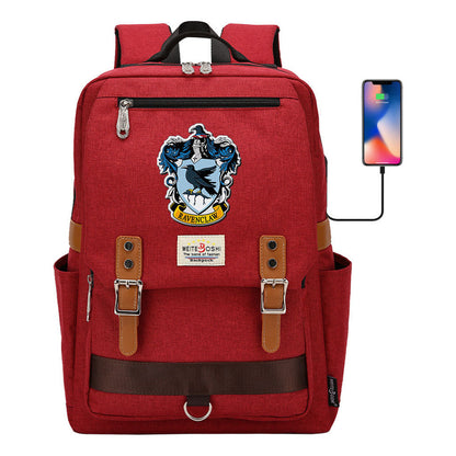Usb Magnetic Buckle Student Backpack For Men And Women, Youth Leisure Backpack
