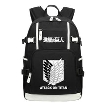 Giant Wings Of Cartoon And Anime Attack Youth Student Backpack, Leisure Travel Backpack