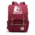 Printed Teenage Student Backpack For Men And Women With Casual Belt Buckle Classic Backpack