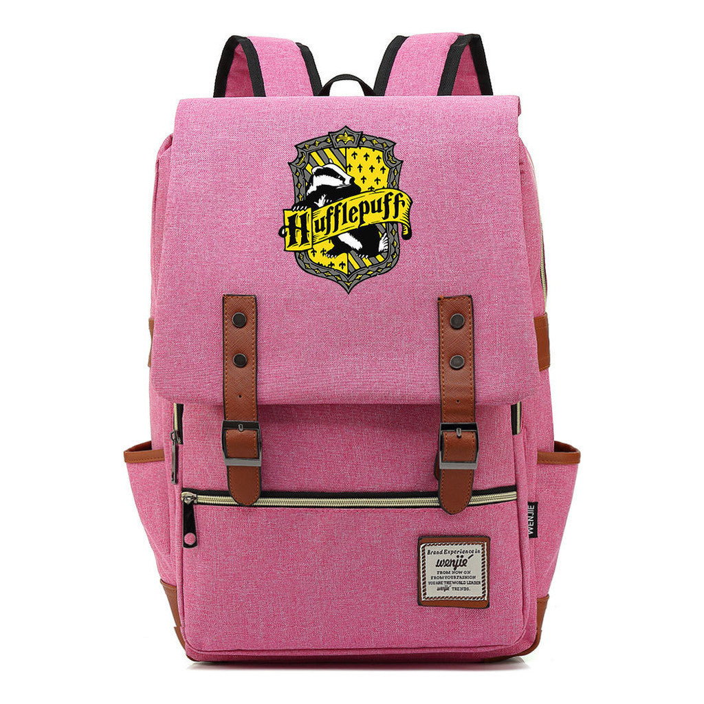 School Of Witchcraft And Wizardry Printed Teenage Student Backpack For Men And Women With Casual Belt Buckle Classic Backpack  43*29*13.5cm