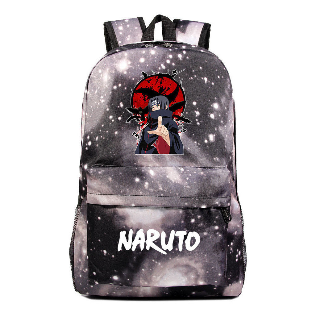 Cartoon Day Manga Naruto Starry Sky Print Simple Teen Student School Bag Men's And Women's Leisure Travel Backpack