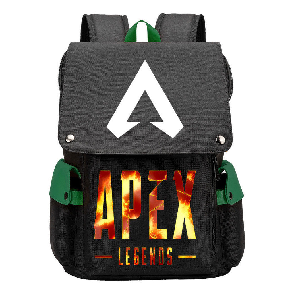 Apex Hero Print Usb Charging Head Youth School Bag Casual Backpack