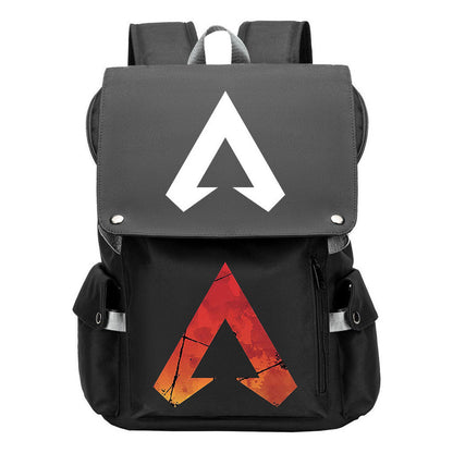 Apex Hero Print Usb Charging Head Youth School Bag Casual Backpack