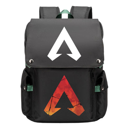 Apex Hero Print Usb Charging Head Youth School Bag Casual Backpack