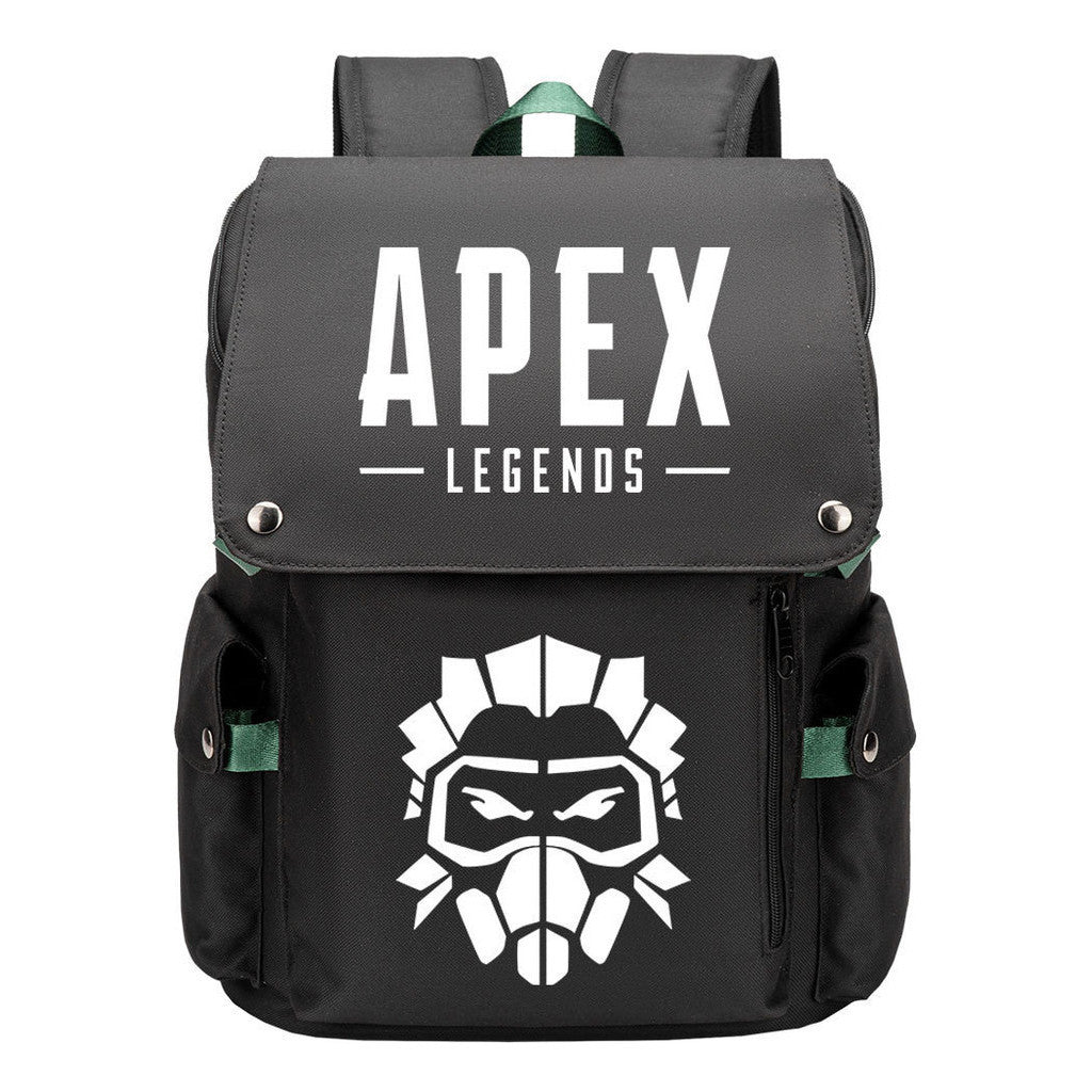 Apex Hero Print Usb Charging Head Youth School Bag Casual Backpack