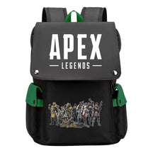 Apex Hero Print Usb Charging Cap Head Style Student School Bag Casual Backpack