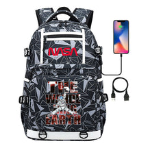 Printed Usb Youth School Bag Backpack Leisure Travel Backpack