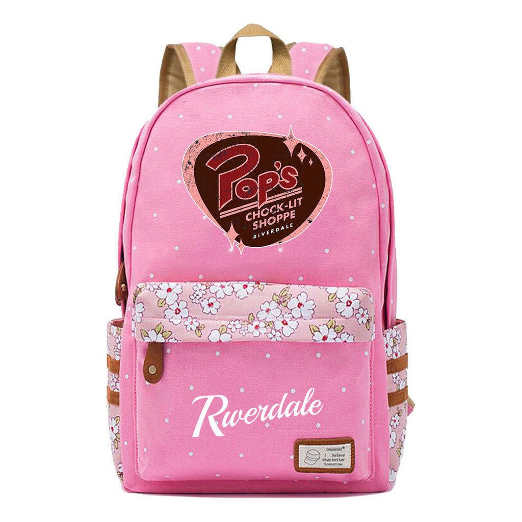 Valley Town Printed Student School Bag Fashion Leisure Backpack