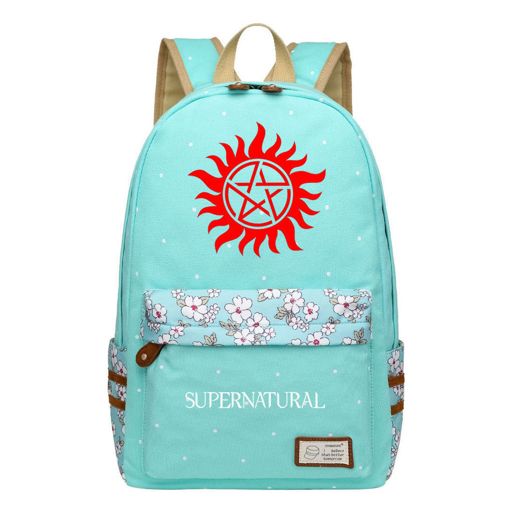 Evil Power Printed Student School Bag Fashion Casual Backpack
